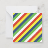 Kite Strepen Persoonlijke Cadeau Bijgevoegde Kaart Notitiekaartje (Achterkant)