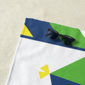 Kite Stripes - Aangepaste keukenhanddoek Strandlaken (In situ)