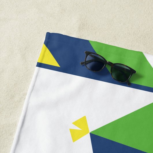 Kite Stripes - Aangepaste keukenhanddoek Strandlaken (In situ)