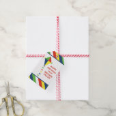 Kite Stripes Gepersonaliseerde Gift Labels Cadeaulabel (Met Touw)