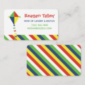 Kite Stripes Zakelijke of Contact Kaarten Visitekaartje (Voorkant / Achterkant)