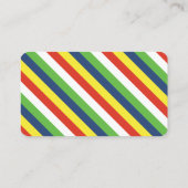 Kite Stripes Zakelijke of Contact Kaarten Visitekaartje (Achterkant)