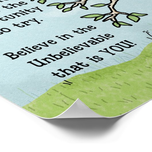 Kite Stuck in Tree Inspiration Poster (Hoek)