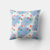 Kite Summer Doodles Pattern Kussen (Achterkant)