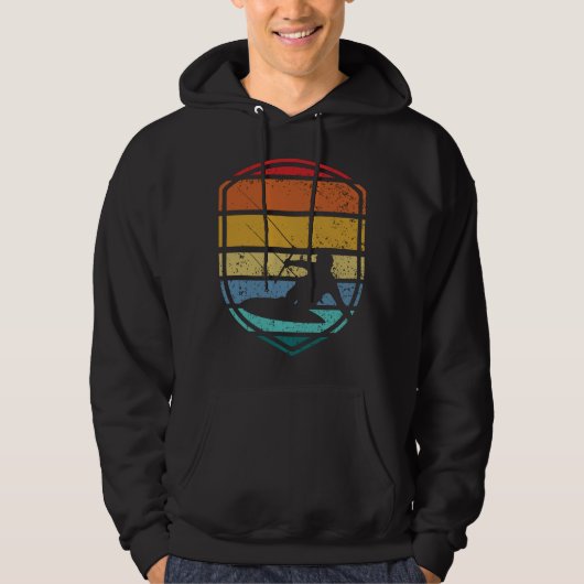 Kite Surf Kitesurfing Kitesurf Retro  Hoodie (Voorkant)