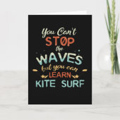 Kite Surf Kitesurfing Stop Waves Surf Windsurfing Kaart (Voorkant)