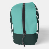 Kite Surfen Cool Blauw Persoonlijk Monogram Toilettasje (Rechts)
