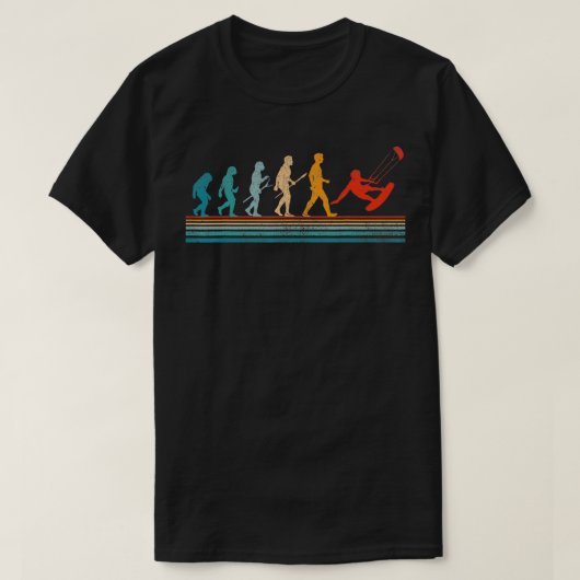 Kite Surfen Evolutie Kiteboarder Kiteboarden Ki T-shirt (Design voorkant)