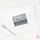 Kite surfen. vierkante sticker (Envelop)
