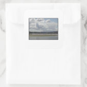Kite surfen. vierkante sticker (Tas)