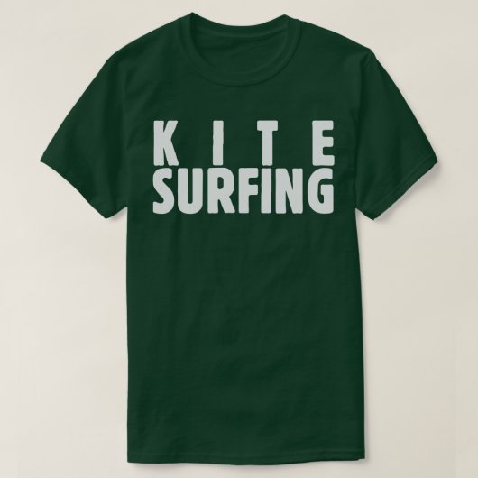 Kite Surfen wit T-shirt (Design voorkant)