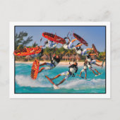 Kite Surfer Back-roll Post Card Briefkaart (Voorkant)