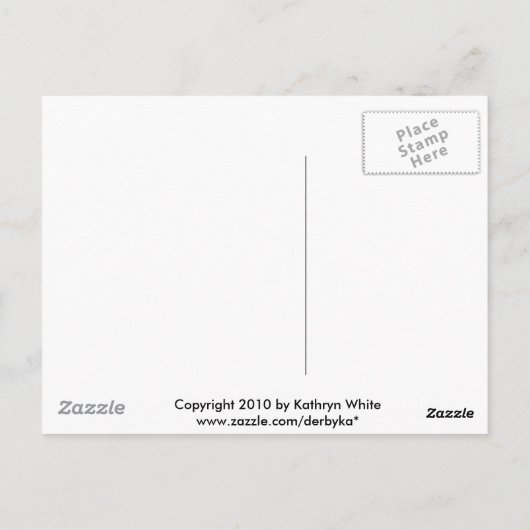 Kite Surfer Briefkaart (Achterkant)