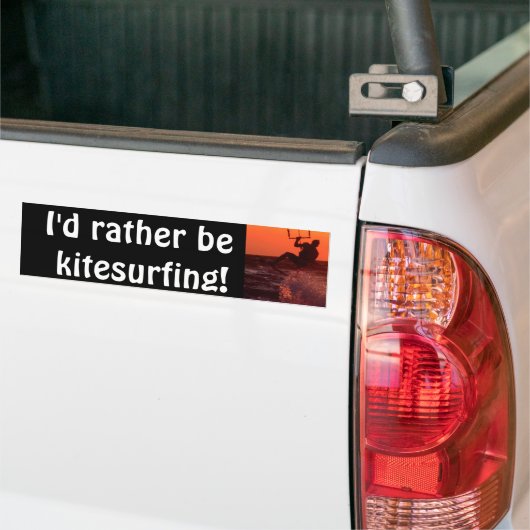 Kite Surfer Bumpersticker (Op Truck)