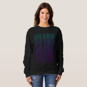 Kite Surfer Kite Surfen Retro Trui (Voorkant volledig)