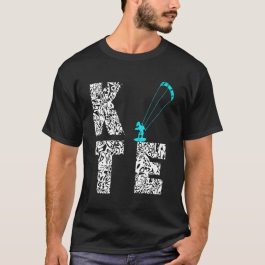 Kite Surfer Kitesurfing Kiteboard Windsurfend Surf T-shirt (Voorkant)