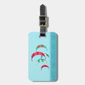 Kite Surfing Bagagelabel (Voorkant verticaal)