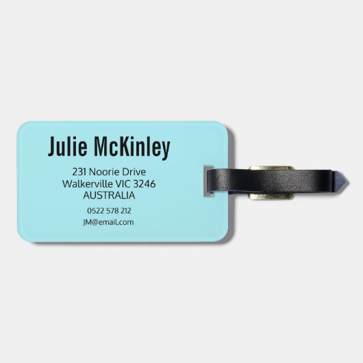 Kite Surfing Bagagelabel (Achterkant horizontaal)