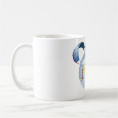 Kite surfing blue illustration koffiemok (Links)