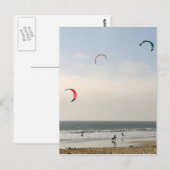 Kite Surfing Briefkaart (Voorkant / Achterkant)