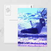 Kite Surfing Briefkaart (Voorkant / Achterkant)