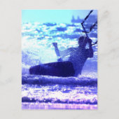 Kite Surfing Briefkaart (Voorkant)