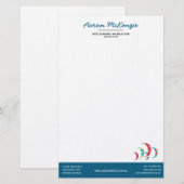 Kite Surfing Briefpapier (Voorkant / Achterkant)