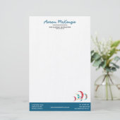 Kite Surfing Briefpapier (Staand voorkant)