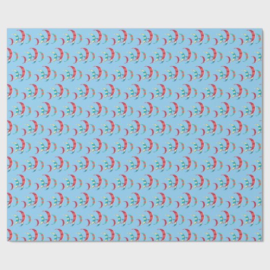 Kite Surfing Cadeaupapier (Vlak)