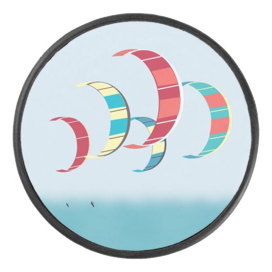 Kite Surfing Hockey Puck (Voorkant)