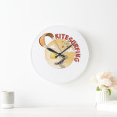 Kite surfing illustratie grote klok (Huis)