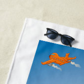 Kite surfing illustratie strandlaken (In situ)