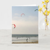 Kite Surfing Kaart (Gele Bloem)