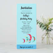 Kite Surfing Kaart (Staand voorkant)