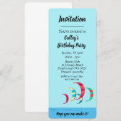 Kite Surfing Kaart (Voorkant / Achterkant)