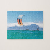 Kite Surfing Kitesurfing Zee Watersport zomer Legpuzzel (Horizontaal)