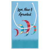 Kite Surfing Klein Cadeauzakje (Achterkant)