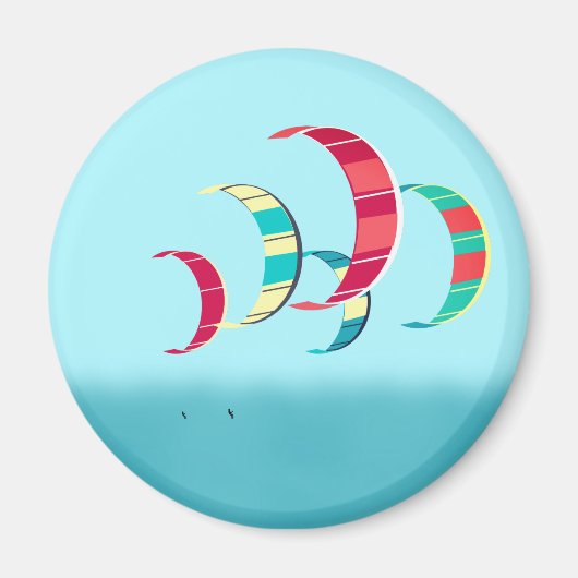 Kite Surfing Magneet (Voorkant)