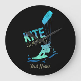 Kite Surfing met Kiteboard voor  Kite Nerds Grote Klok