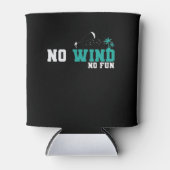 Kite Surfing no Wind no Fun Blikjeskoeler (Voorkant)