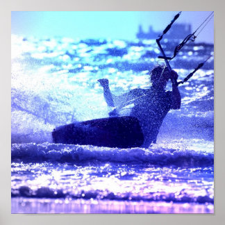 Kite Surfing Poster Print