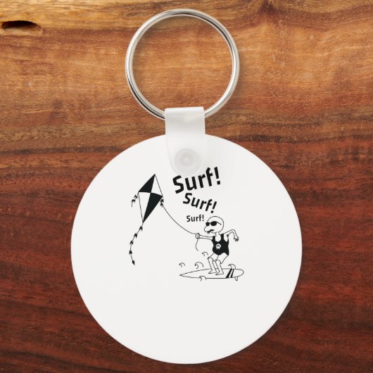 Kite Surfing Surfen im Wind Sleutelhanger (Voorkant)