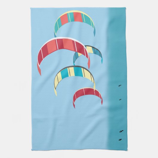 Kite Surfing Theedoek (Verticaal)