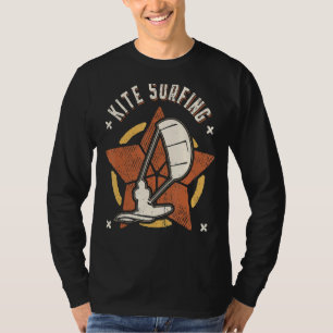 Kite Surfing Vintage Retro klassieke sport T-shirt