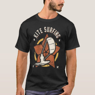 Kite Surfing Vintage Retro klassieke sport T-shirt