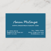 Kite Surfing Visitekaartje (Achterkant)