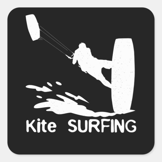 Kite Surfing Water Sports Surfing Steering Kites Vierkante Sticker (Voorkant)