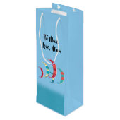 Kite Surfing Wijn Cadeautas (Achterkant Gekanteld)