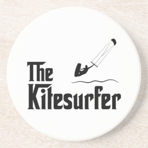 Kite Surfing Zandsteen Onderzetter