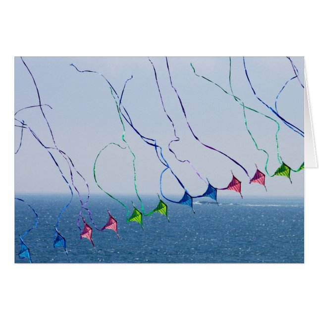 Kite Tails 5x7 kaart (Voorkant Horizontaal)